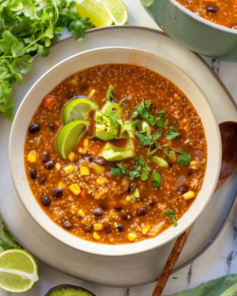 Black Bean And Quinoa Soup