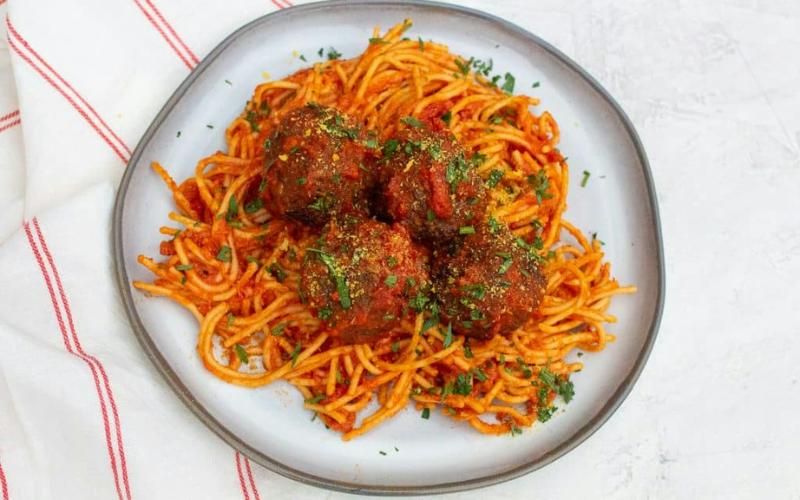 Air Fryer Spaghetti And Meatballs