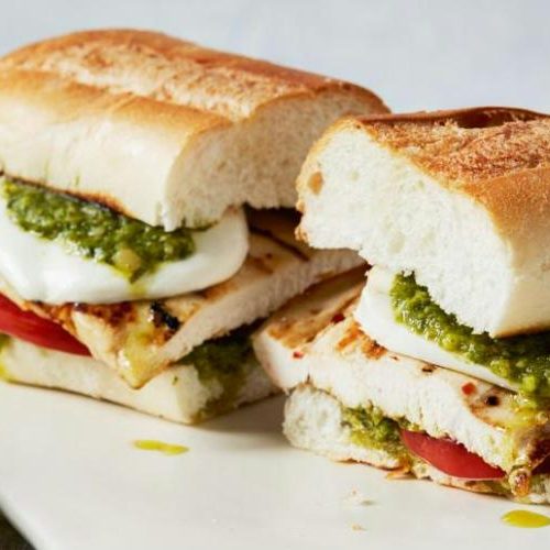 Grilled Pesto Chicken Sandwiches