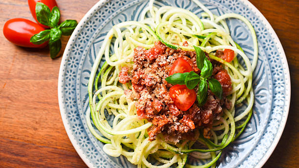 Zucchini Noodles With Tomato Sauce