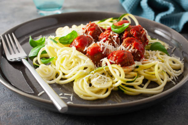 Keto Meatballs With Zucchini Noodles