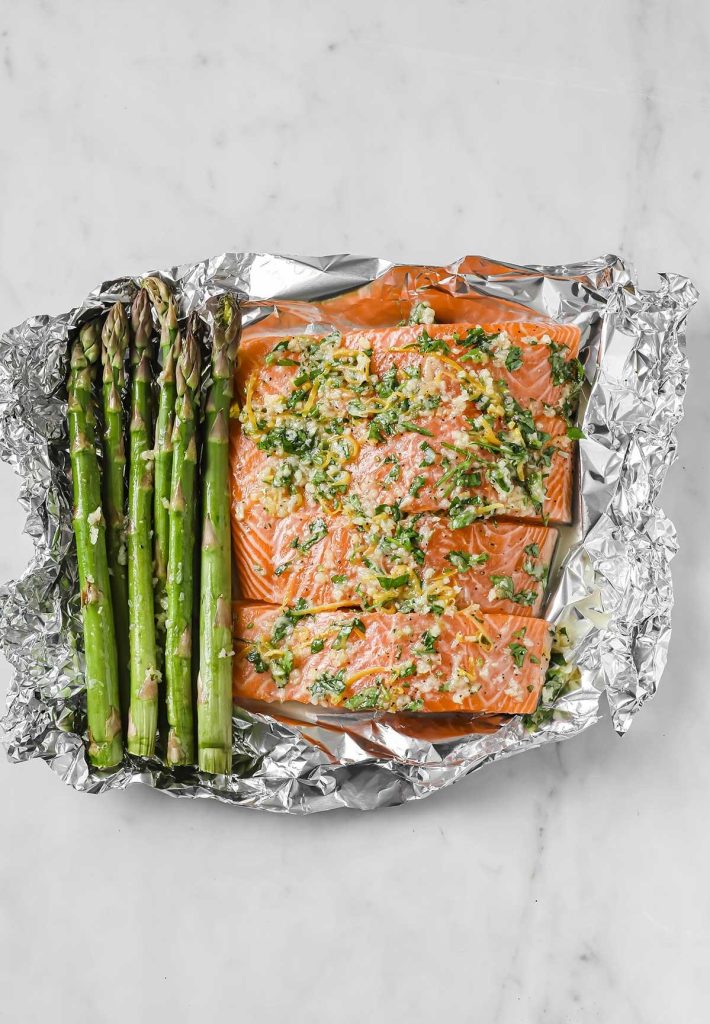 Baked Salmon & Asparagus