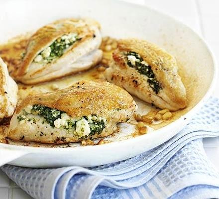 Spinach And Feta Stuffed Chicken Breasts